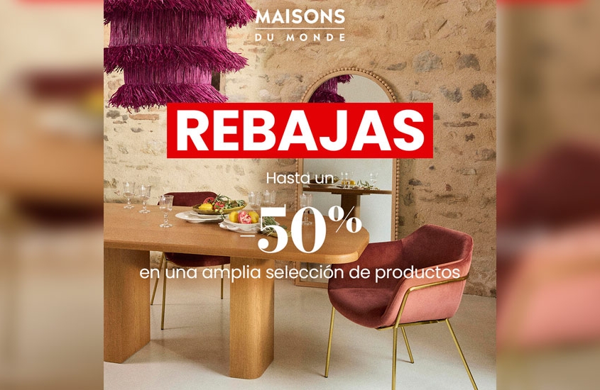 Han comenzado oficialmente las rebajas de Maisons du Monde en Capuchinos Parque Comercial.