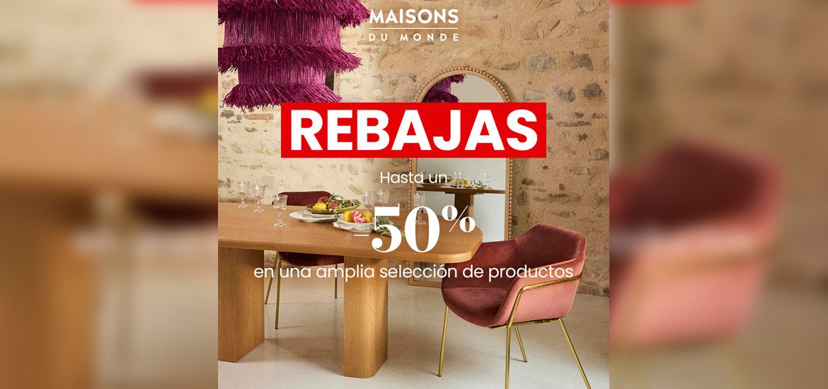 Han comenzado oficialmente las rebajas de Maisons du Monde en Capuchinos Parque Comercial.