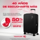 Por la compra de tus audífonos, llévate una maleta de regalo para tus viajes y escapadas
